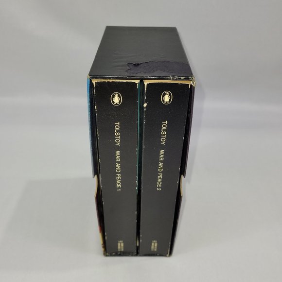 Leo Tolstoy War and Peace 1974 Vintage 2 Book Softcover Set & Slipcase - Picture 2 of 2